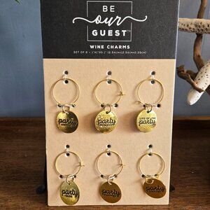Be Our Guest Wine Charms